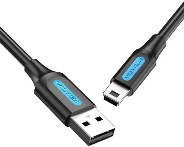 Cable USB 2.0 Mini USB/M a USB/M 1.5 M Negro Vention