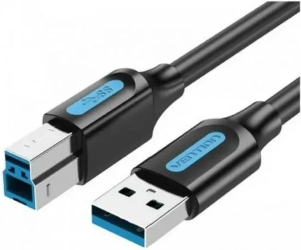 Cable USB 3.0 Vention COOBD/ USB Tipo-B Macho - USB Macho/ 5Gbps/ 50cm/ Negro