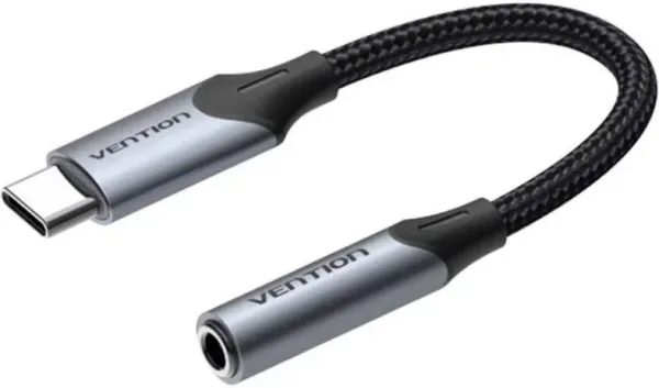 Conversor USB Tipo-C Vention BGJHA/ USB Tipo-C Macho - Jack 3.5 Hembra/ 10cm