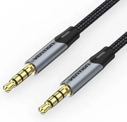 Cable Estéreo Vention BAQHF/ Jack 3.5 Macho - Jack 3.5 Macho/ 1m/ Gris
