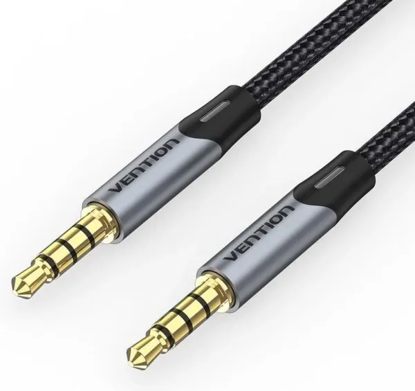 Cable Estéreo Vention BAQHG/ Jack 3.5 Macho - Jack 3.5 Macho/ 1.5m/ Gris