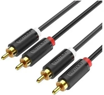 Cable Estéreo Vention BCMBG/ 2x RCA Macho - 2x RCA Macho/ 1.5m/ Negro