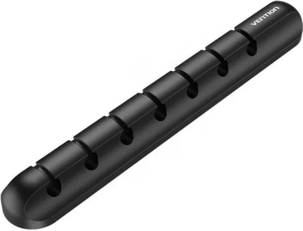 ORGANIZADOR CABLES EN ESPIRAL 5 PUERTOS (2 uds) NEGRO VENTION