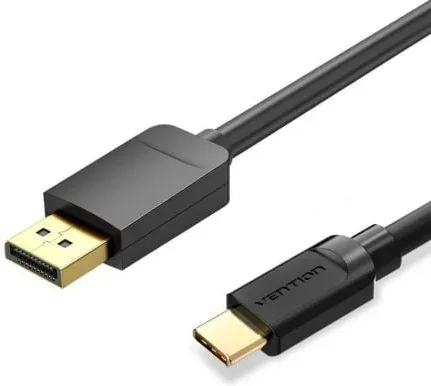 Cable Conversor Vention CGYBH/ USB Tipo-C Macho - DisplayPort Macho/ 2m/ Negro