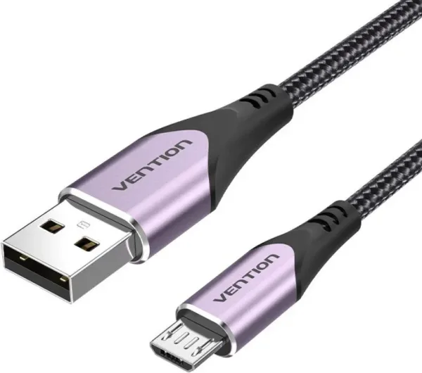 Cable USB 2.0 a Micro USB M-M 1.5 M Purpura Vention