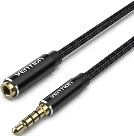 Cable Estéreo Vention BHCBI/ Jack 3.5 Macho - Jack 3.5 Hembra/ 3m/ Negro