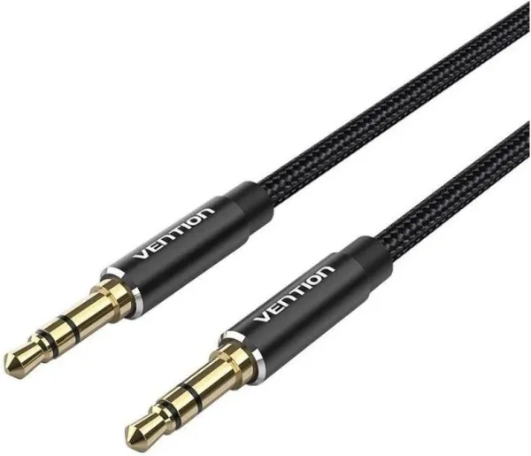 Cable Estéreo Vention BAWBD/ Jack 3.5 Macho - Jack 3.5 Macho/ 50cm/ Negro