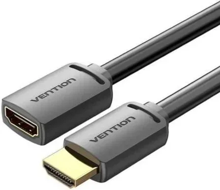 Cable Alargador HDMI 4K Vention AHCBH/ HDMI Macho - HDMI Hembra/ 2m/ Negro