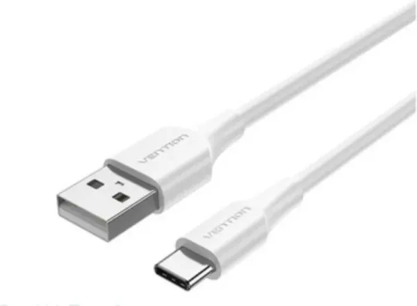 Cable USB 2.0 Tipo-C Vention CTHWF/ USB Tipo-C Macho - USB Macho/ 480Mbps/ 1m/ Blanco