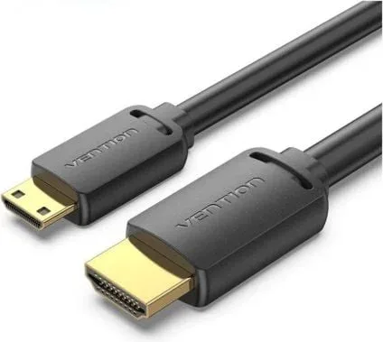 Cable HDMI 4K Vention AGHBF/ HDMI Macho - Mini HDMI Macho/ 1m/ Negro