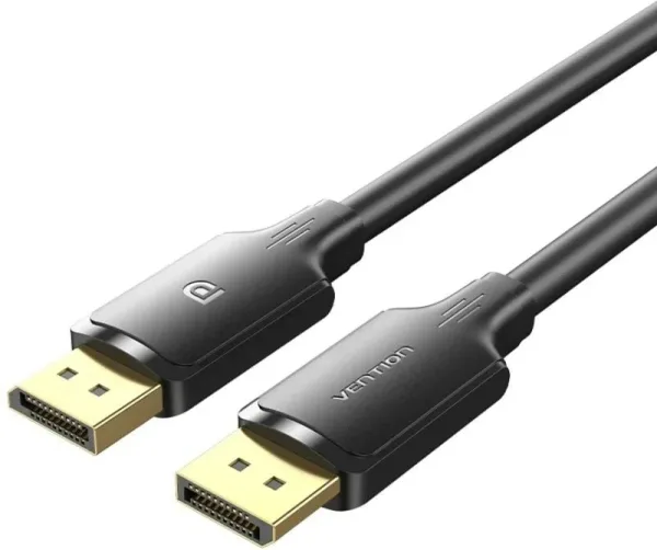 Cable Conversor Vention HAKBH/ DisplayPort Macho - DisplayPort 4K Macho/ 2m/ Negro