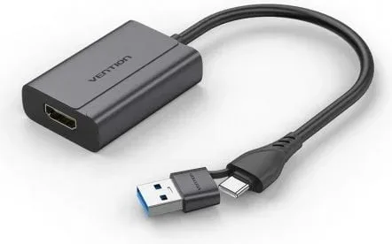 Adaptador Vention ACYHB/ USB Tipo-C Macho/ USB Macho - HDMI Hembra