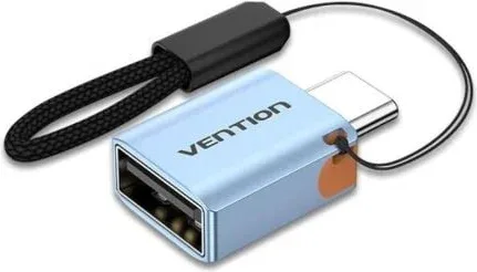 Adaptador OTG USB 3.1 Vention CUBH0/ USB Tipo-C Macho - USB Hembra/ Azul