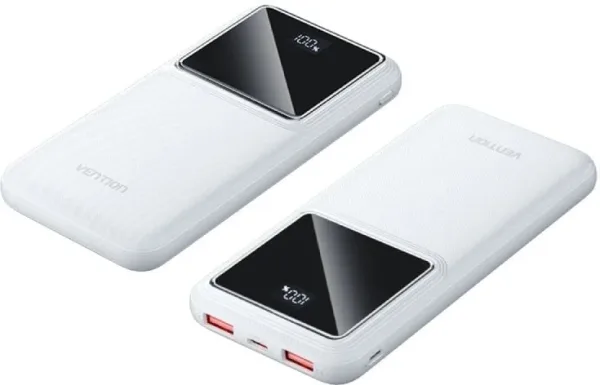 Powerbank 10000mAh Vention FHKW0/ 22.5W/ Blanca