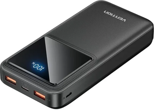 Powerbank 20000mAh Vention FHLB0/ 22.5W/ Negra