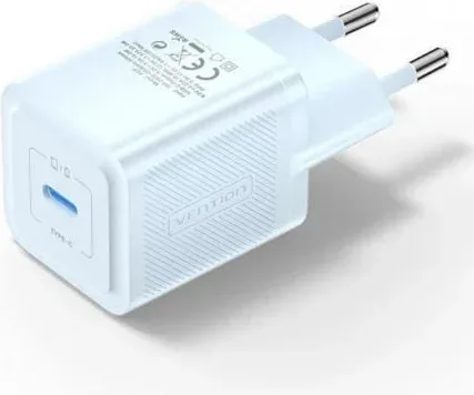 Cargador de Pared GaN Vention FEPL0-EU/ 1xUSB Tipo-C/ 20W