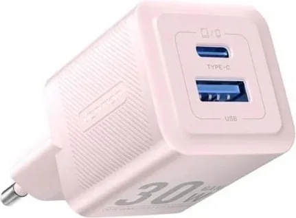Cargador de Pared GaN Vention FEQP0-EU/ 1xUSB Tipo-C/ 1xUSB/ 30W