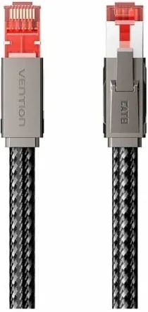 Cable de Red Latiguillo Rj45 Gaming Cat.8 Sftp Awg26 2 M Gris Vention