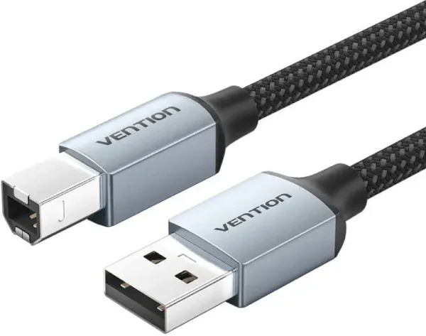 Cable USB 2.0 Impresora Tipo USB A/M-B/M 5 M Gris Vention