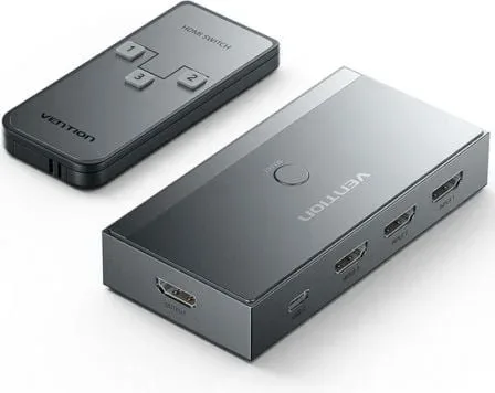 Switch Conmutador 8K HDMI 2.1 Vention AKRH0 HDMI Hembra/ 3x HDMI Hembra/ 1x USB Tipo-C DP
