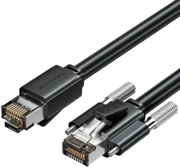 Cable de Red Latiguillo Rj45 Cat.6 Sftp Awg26 3 M Negro Vention