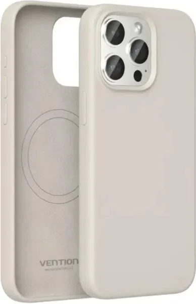Funda Silicona Magsafe Iphone 13 Pro Max Gris Grava Vention