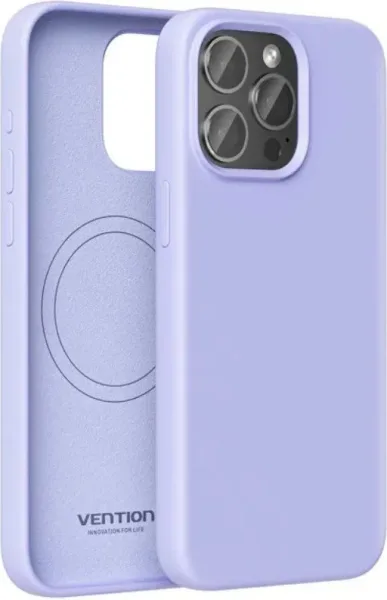 Funda Silicona Magsafe Iphone 15 Pro Morada Vention