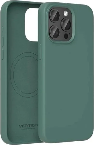Funda Silicona Magsafe Iphone 15 Pro Verde Ciprés Vention