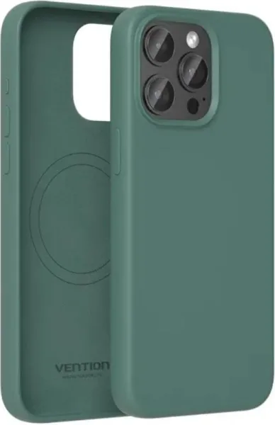 Funda Silicona Magsafe Iphone 15 Pro Max Verde Ciprés Vention