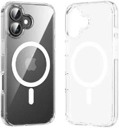 Funda Dura con Magsafe Vention KUGT0-40/ Compatible con iPhone 16 Pro Max/ Transparente
