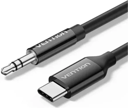 Cable Conversor Audio Vention BIFBG/ USB Tipo-C Macho - Jack 3.5 Macho/ 1.5m/ Gris