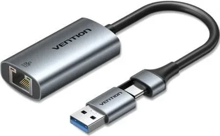 Adaptador USB/USB Tipo-C - RJ45 Vention CFQHB/ 1000Mbps