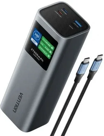 Powerbank 27000mAh Vention FKEH0/ 140W/ Gris
