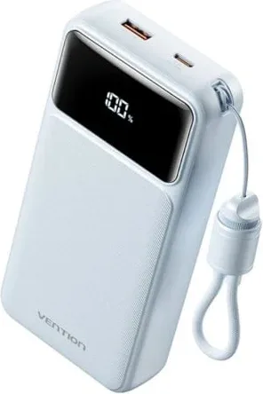 Powerbank 20000mAh Vention XGYL0-40-TY/ 22.5W/ Azul/ Incluye Cable USB Tipo-C
