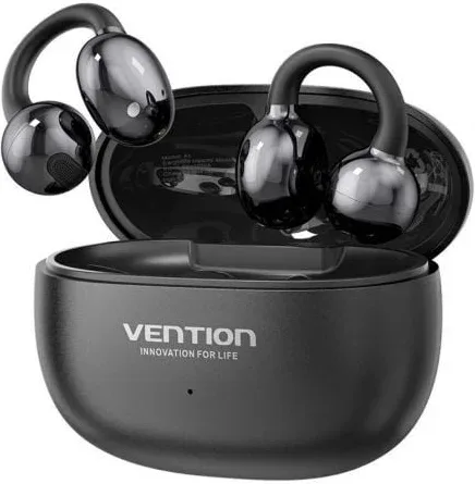 Auriculares Bluetooth Vention Echo Clip A11 Pro con estuche de carga/ Autonomía 6h/ Negro