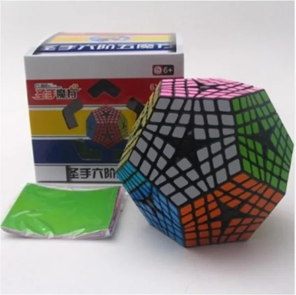 Cubo de rubik shengshou elite kilominx 6x6x6 negro