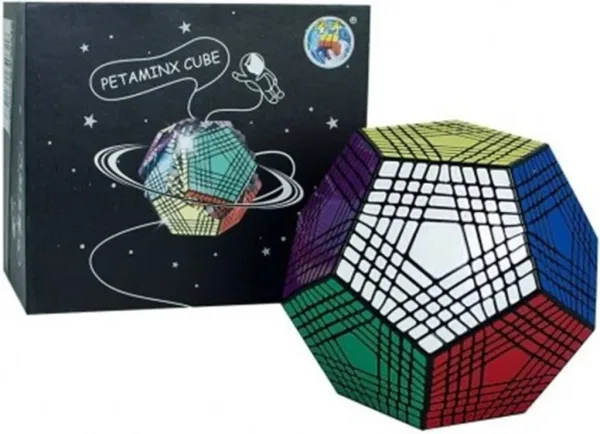Cubo de rubik shengshou petaminx dodecaedro 9x9 negro