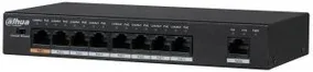 (Dh-Pfs3009-8Et1Gt-96-V2) Dahua Switch Hi-PoE 2.0 8 Puertos + 1 Uplink Rj45