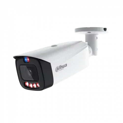 (Dh-Ipc-Hfw3449T1P-As-Pv-0280B-Pro) Dahua Camara IP Wizcolor Bullet Wizsense Serie 3 4Mp con Inteligencia Artificial, Soporta microSD 256GB Tioc Pro Alarma In/Out, Acupick, Smd 4.0, 12 Vdc/PoE, Ip67, 2.8Mm