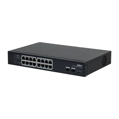 (Dh-Pfs3218-16Gt-135) Dahua Switch L2 PoE 16 Puertos + 2 Gigabit Sfp