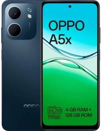 Smartphone Oppo A5x 4GB/ 128GB/ 6.67"/ Negro Azul