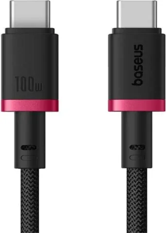 Baseus Dura Series Fast Charging Cable Type-C To Type-C 100W 1M Red+Black