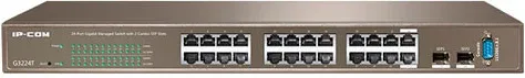 Ipcom Full Management Switch G3224T 24-Ports Gigabit L2 Management Switch With 2 Combo Sfp Ports,1 Console Port (G3224T)