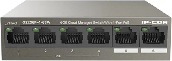 Switch IP - com g2206p - 4 - 63w 6 puertos
