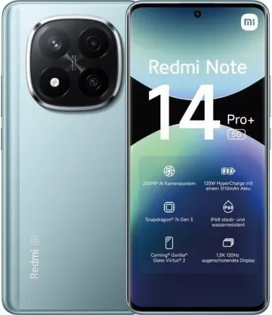 Smartphone Xiaomi Redmi Note 14 Pro+ 12GB/ 512GB/ 6.67"/ 5G/ Azul