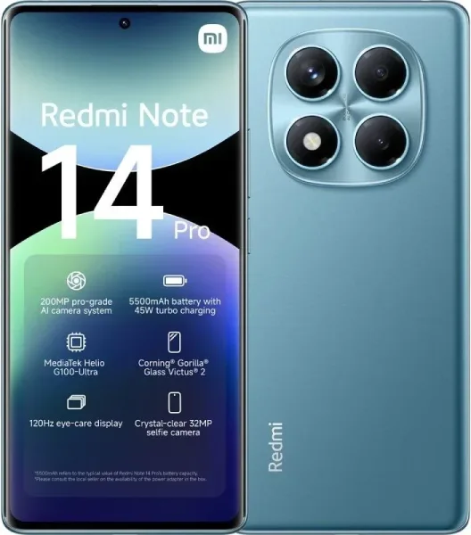 Smartphone Xiaomi Redmi Note 14 Pro 6,67 8GB/256GB Ocean Blue