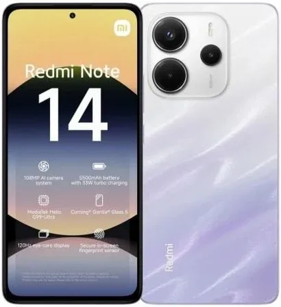 Smartphone Xiaomi Redmi Note 14 6GB/ 128GB/ 6.67"/ Púrpura