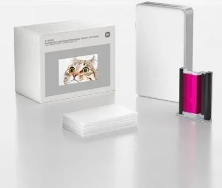Papel Fotográfico para Sublimación Xiaomi Portable Dye-Sublimation Photo Paper Stickers/ 5 x 7.6cm/ 50 Hojas