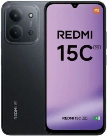 Smartphone Xiaomi Redmi 15C 4GB/ 256GB/ 6.9"/ 5G/ Negro