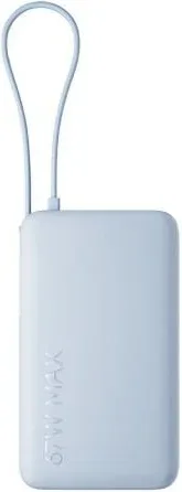 Powerbank 10000mAh Xiaomi 67W Power Bank Integrated Cable/ 67W/ Azul/ Incluye Cable USB Tipo-C